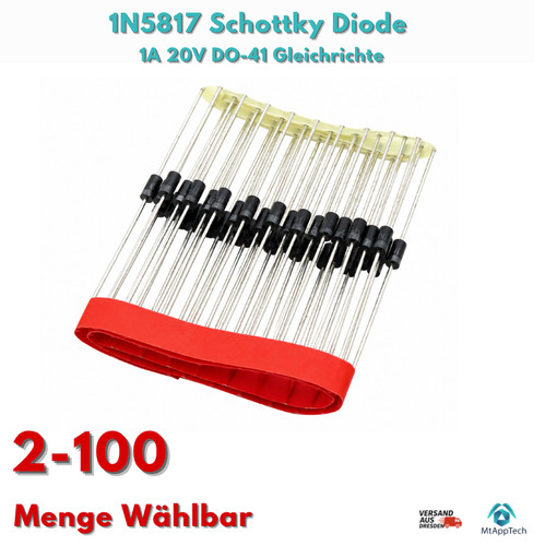 1n5817 schottky diode 20v - schottky, 1a
